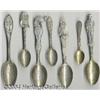 Image 1 : SEVEN SILVER MINING SOUVENIR SPOONS