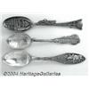 Image 1 : A GROUP OF THREE SILVER WILDLIFE SOUVENIR SPOONS