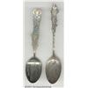 Image 1 : TWO SILVER MARINE LIFE SOUVENIR SPOONS