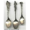 Image 1 : A GROUP OF THREE SILVER MARINE LIFE SOUVENIR SPOONS