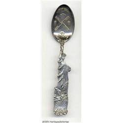 A SILVER NEW YORK CITY SOUVENIR SPOON