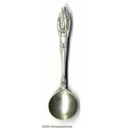 A SILVER 1892 COLUMBIAN EXHIBITION SOUVENIR SPOON