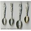 Image 1 : A GROUP OF FOUR SILVER SOUVENIR SPOONS