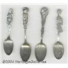 Image 1 : A GROUP OF FOUR SILVER SOUVENIR SPOONS