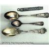 Image 1 : A GROUP OF FOUR SILVER SALEM WITCH SOUVENIR PIECES