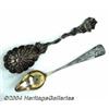 Image 1 : TWO SILVER SALEM WITCH SOUVENIR SPOONS
