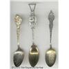Image 1 : THREE SILVER ADVERTISING SPOONS