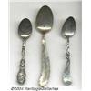 Image 1 : THREE SILVER ADVERTISING SPOONS