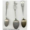 Image 1 : THREE ADVERTISING DEMITASSE SPOONS