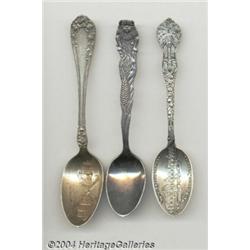 THREE ADVERTISING SPOONS