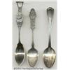 Image 1 : THREE SILVER ADVERTISING SPOONS