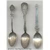 Image 1 : THREE SILVER ADVERTISING SPOONS
