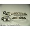 Image 1 : MATCHING SILVER HAWAIIAN SOUVENIR SERVING FORK AND SPOON