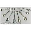 Image 1 : GROUP OF EIGHT SILVER HAWAIIAN SPOONS AND ONE FORK