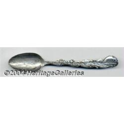 A SILVER HAWAIIAN WAIKIKI SKYLINE SOUVENIR SPOON