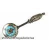 Image 1 : A SILVER AND ENAMEL HAWAIIAN KING KAMEHAMEHA SOUVENIR SPOON