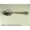 Image 1 : A SILVER AND ENAMEL BLACK AMERICANA SOUVENIR SPOON