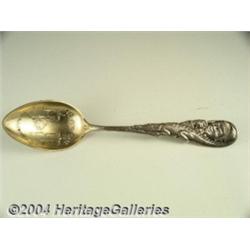 A SILVER BLACK AMERICANA SOUVENIR SPOON