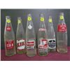 Image 1 : 6 vintage Glass Bottles-Diet-Rite,Mission Bev Naturally Good,Old Colony Orange Crush,Stubby,KIK