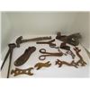 Image 1 : Vintage Metal Tool Lot-Hammer,Wrenches,Show Plane,etc