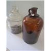 Image 3 : 1 Gallon Brown Glass Jug + 1 Gallon Clear Glass Jug