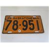 Image 2 : 1939 Saskatchewan License Plate