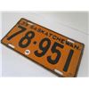 Image 4 : 1939 Saskatchewan License Plate