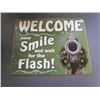 Image 1 : Smile For The Flash-Repro Sign Gun Photo- Chris Boswell 16x12.5