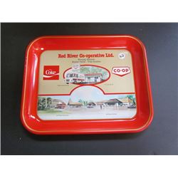 Red River Co-Operative LTD Winnipeg Manitoba Co Op Coca Cola Tray 13x10.5