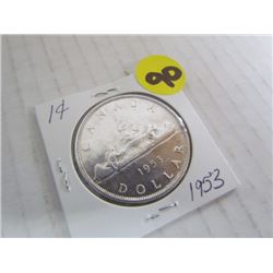 1953 Canada Silver Dollar