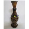 Image 1 : 17" Tall Wood Vase-Carvings on it