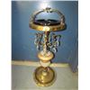 Image 2 : 25" tall Antique Ashtray Stand with Dangling Crystals