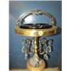 Image 3 : 25" tall Antique Ashtray Stand with Dangling Crystals