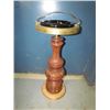 Image 1 : 23" Tall Antique Ashtray Stand (Wood) Heavy
