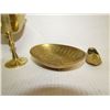 Image 3 : India Brass Lot -2 Goblets, shoe, Vase,dish