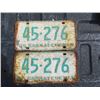 Image 1 : License plates-SK 1966 Pair
