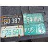 Image 1 : License plates-SK 1960, 1964, 2x 1969 Farm