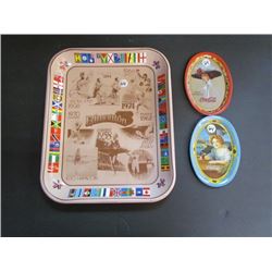 Edmonton Commonwealth Game XI Coca Cola Tray 73/393 13x10.5 + 2 Tip Trays 6x4.5