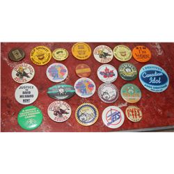Group of Various Pin Back Buttons