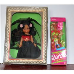 Hawiian Fun Barbie and Mexican Doll, in original boxes