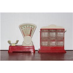 GeoBro's Toy Candy Scale and Candy Bin