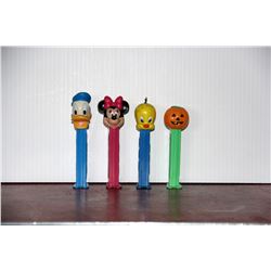 Vintage Pez Dispenser, Donald Duck, Minnie Mouse, Tweety and Halloween