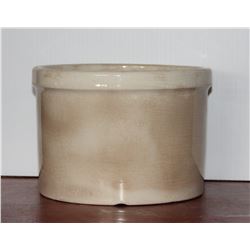 Medicine Hat Potteries #5 Butter Crock, Little Chief Stamp