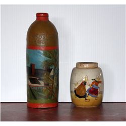 2 Dutch Pottery Farm and Dutch Girls Jugs