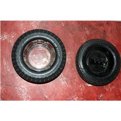 Vintage Goodyear Atlas Tire Ashtrays