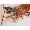 Image 2 : Wooden wagon Lamp with China Horses-Works (2 Horses )