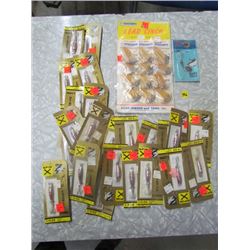 Fishing Lot- Lead Cinch,Fjorch Hook,24 Spin X Hooks