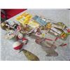 Image 2 : Fishing Lot-Lead Cinch,5 Spin X Hooks,Fjorch Hook,Reel and Line,Assorted Hooks and Parts