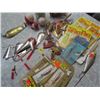 Image 4 : Fishing Lot-Lead Cinch,5 Spin X Hooks,Fjorch Hook,Reel and Line,Assorted Hooks and Parts
