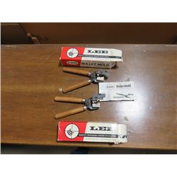 2 Lee Bullet Mold 50 Cal- Diameter .49D weight 176 g + R-E-A-L Diameter weight 250 g